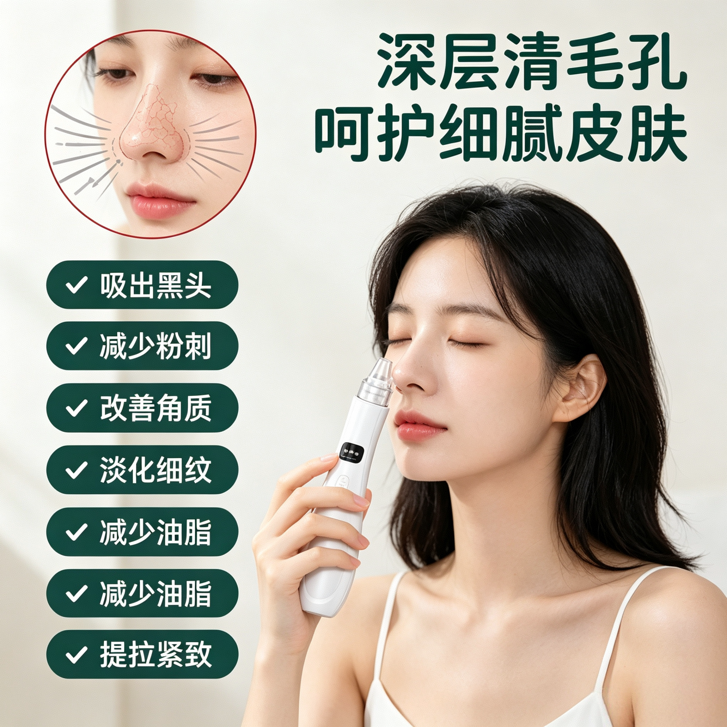 吸黑头神器电动毛孔清洁器多档位图片