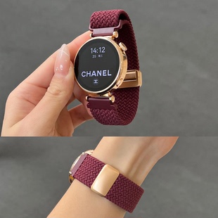 适用华为gt6手表带gt5尼龙编织磁吸扣gt4腕带gt2watchFit3秋冬