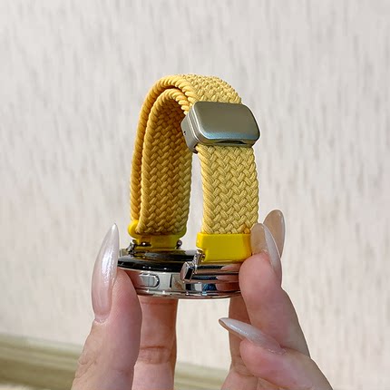 适用华为GT5表带Gt4手表编织尼龙磁吸扣腕带watch3Fit4Pro透气