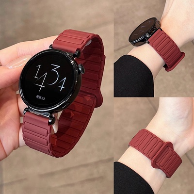 适用华为GT5液态硅胶磁吸表带