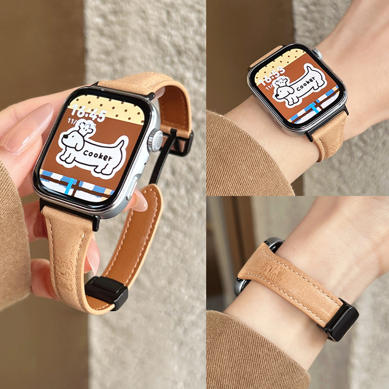 卡通小狗磁吸表带适用华为fit4