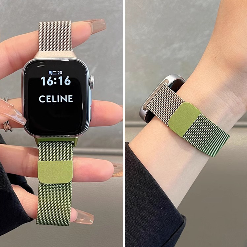 适用华为fit4手表带米兰尼斯表带