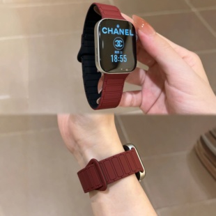 适用华为fit4手表4pro表带fit3一体式三株硅胶磁吸高级运动男女