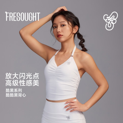 FRRESOUGHT酷黑美背运动文胸