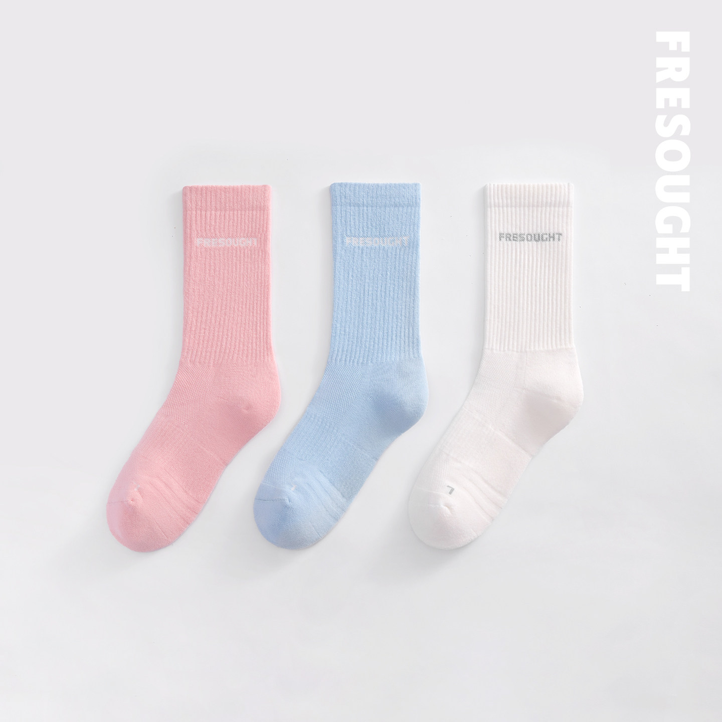 女士专业训练肌能中筒运动袜