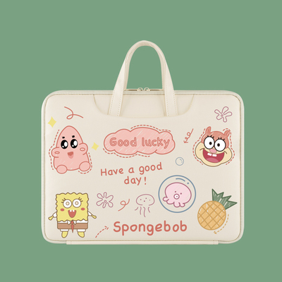 华为笔记本电脑包MateBookXPro14.2英寸可爱卡通手提内胆包适用于D16大容量行李拉杆式外套毛绒全包抗震防水