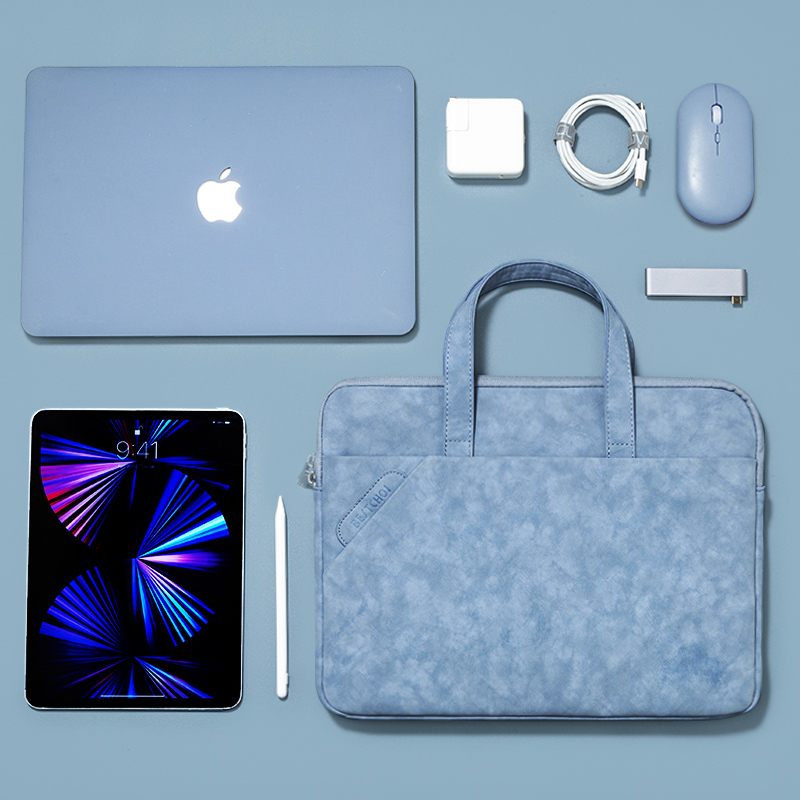 笔记本内胆包华为毛绒拉杆式