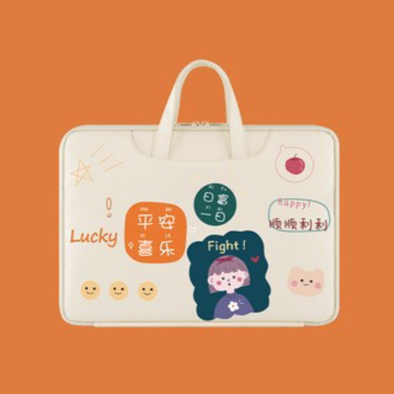 2024华为笔记本电脑包D14毛绒大容量SE手提拉杆式内胆包适用Xpro14.2英寸超薄本便携抗震防水D16可爱创意卡通