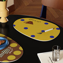 午后茶事美拉德高级耐脏pvc餐垫异形防烫防水复古餐桌台面保护垫