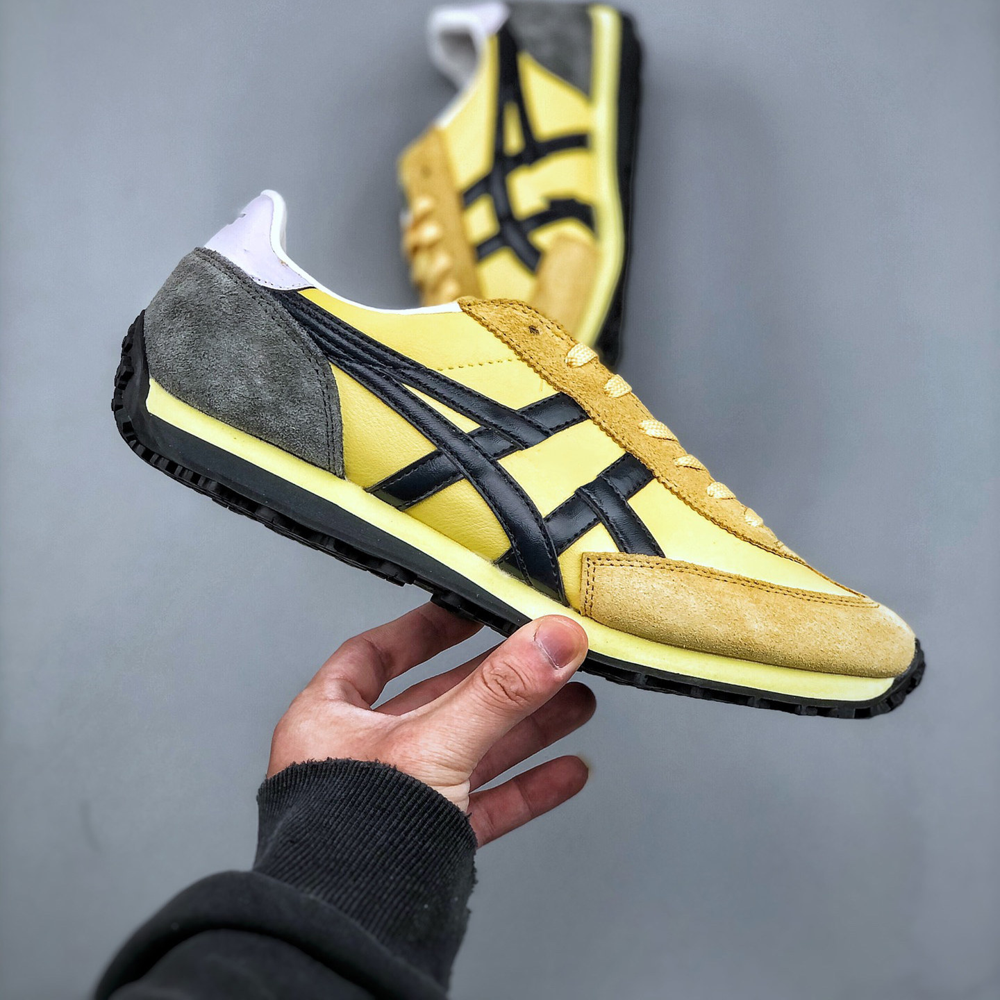 真皮百搭休闲日系小黄鞋情侣旅游户外德训鞋潮鞋ins超火缓震跑步,女鞋,德训鞋,淘宝优惠券,粉丝福利购,淘宝优惠卷