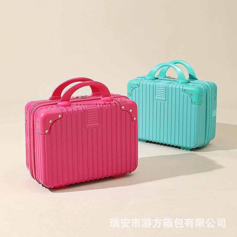 手提箱旅行箱行李箱女小型便捷轻便14寸可爱化妆箱子收纳包