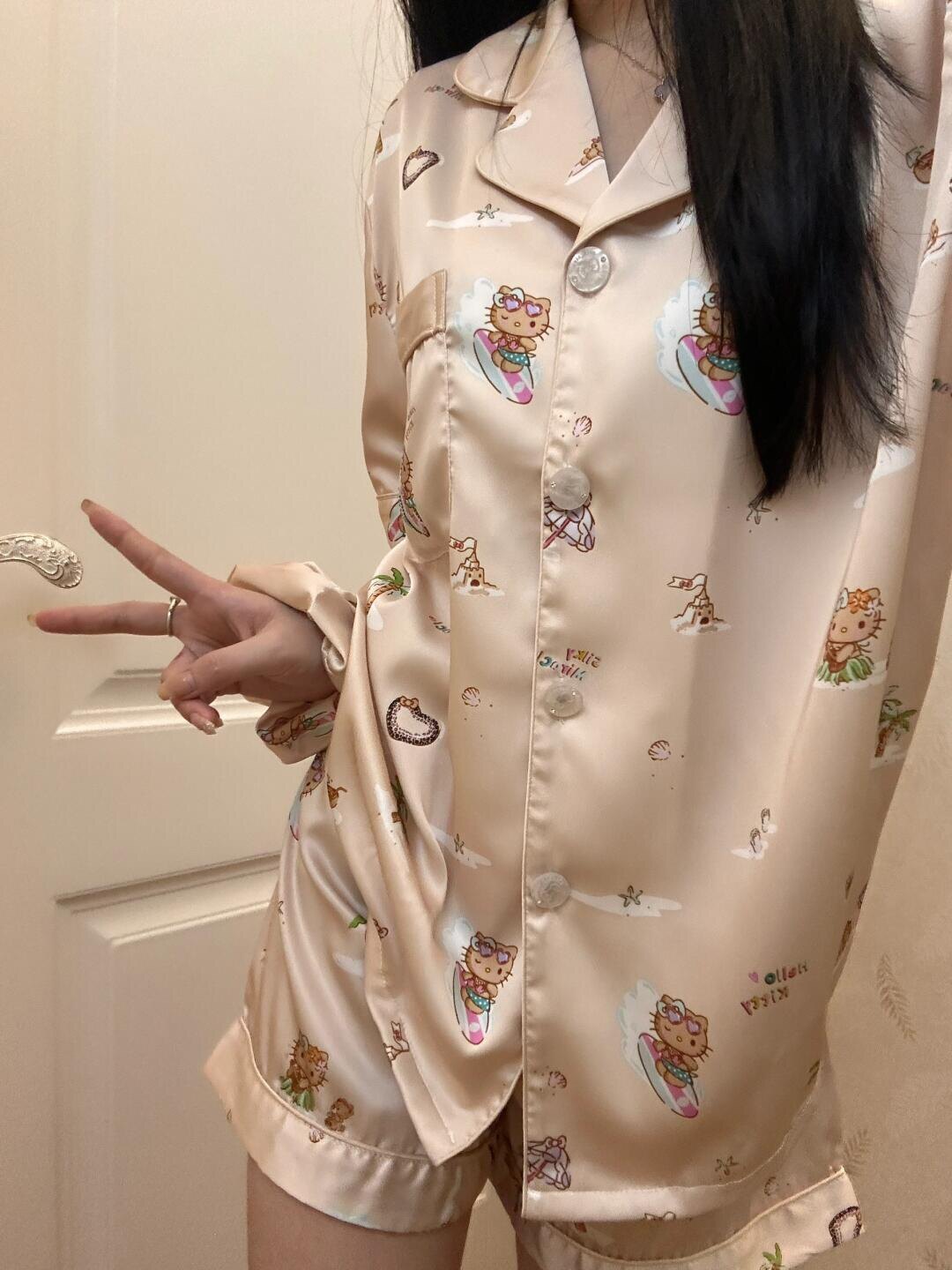 helloKitty睡衣套装冰丝