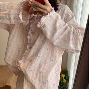 hello kitty漂亮出门睡衣2026正流行女纯棉布料100全棉贴身睡觉穿