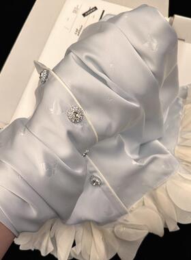 2025超火网红款超仙新款冰丝睡衣女春秋高级感波点家居服可外穿