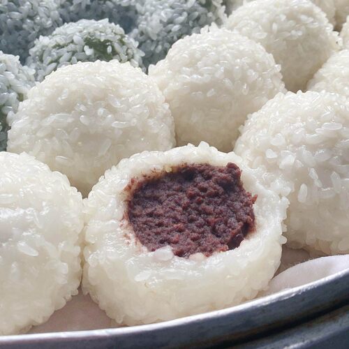 史家糕点 宁波糯米团子糯叽叽豆沙团芝麻糕点宁波特色 蒸煮食用
