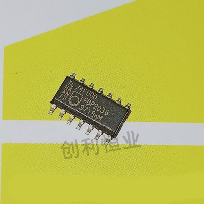 74F00D全新SN74F00DR进口74F00SCX四2输入与非门逻辑贴片SOP14脚