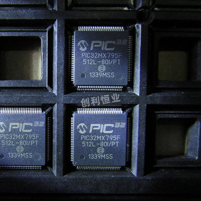 全新原装 PIC32MX795F512L-80I PT封装TQFP-100 32位微控制器现货