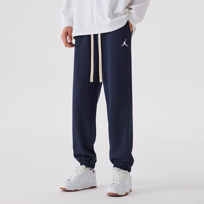 潮牌aj飞人裤子男运动卫裤春秋季新款宽松束脚大码美式休闲长裤子