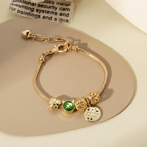 Креативные знаки зодиака, универсальный небольшой браслет, дизайнерская универсальная ретро подвеска для влюбленных, DIY