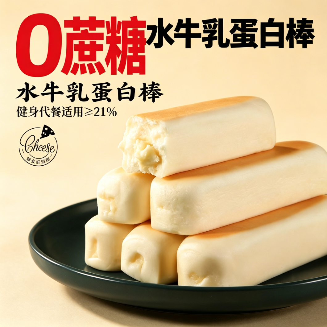 减肥解馋小零食水牛乳蛋白棒面包宿舍减脂期轻食低负担糕点心控糖追剧低脂无糖食品糖尿人专用网红无蔗糖健身代餐低热量中老年孕妇