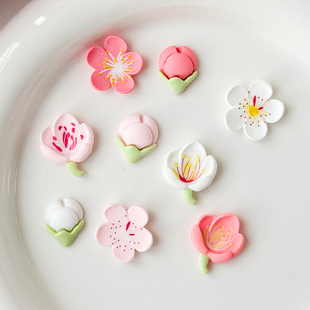 花朵电动车贴纸3D立体樱花车贴diy装饰品电瓶车三轮车改造小配件