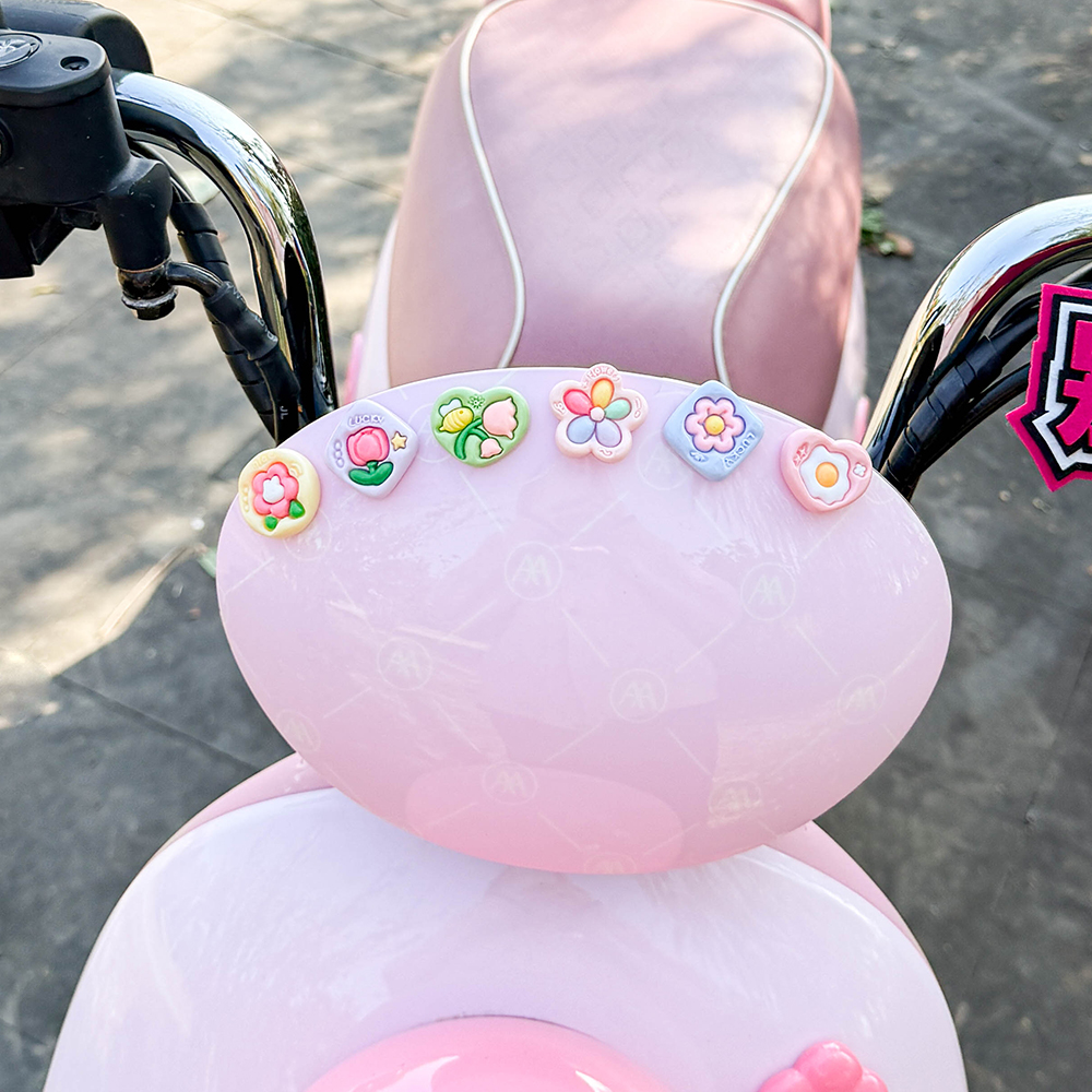 花朵车贴~女生电动车配饰