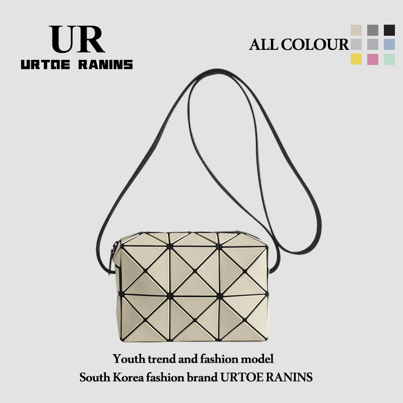 UR女包2025春夏新款几何菱格丘比特迷你手机包百搭单肩斜挎小方包
