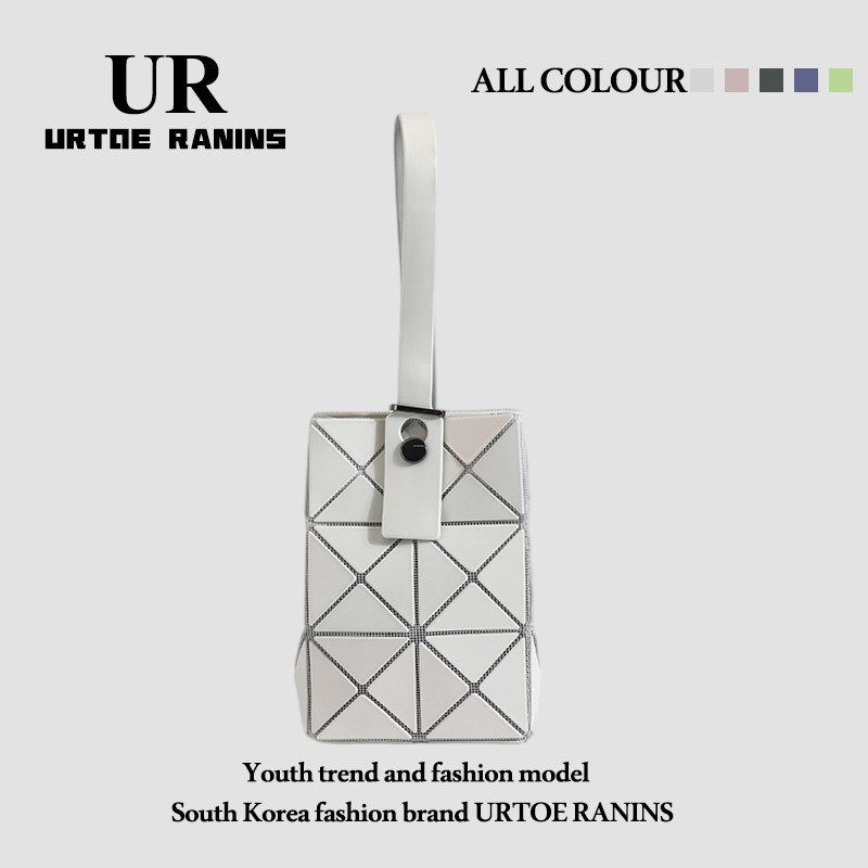 UR女包2025春夏新款潮几何迷你菱格手机包百搭手拎钥匙手提小包包