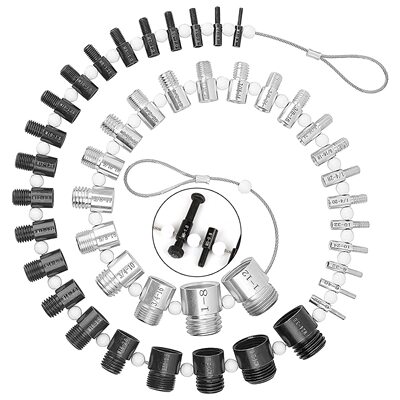 螺母和螺栓螺纹检查器 公子规 美制 44件套nut checker set
