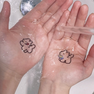 Baddog原创卡通可爱彩清新tattoo花臂情侣纹身贴防水持久个性 ins