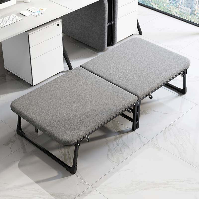 行军床折叠床办公室海绵沙发便携式折叠床加固办公室单人午休家用