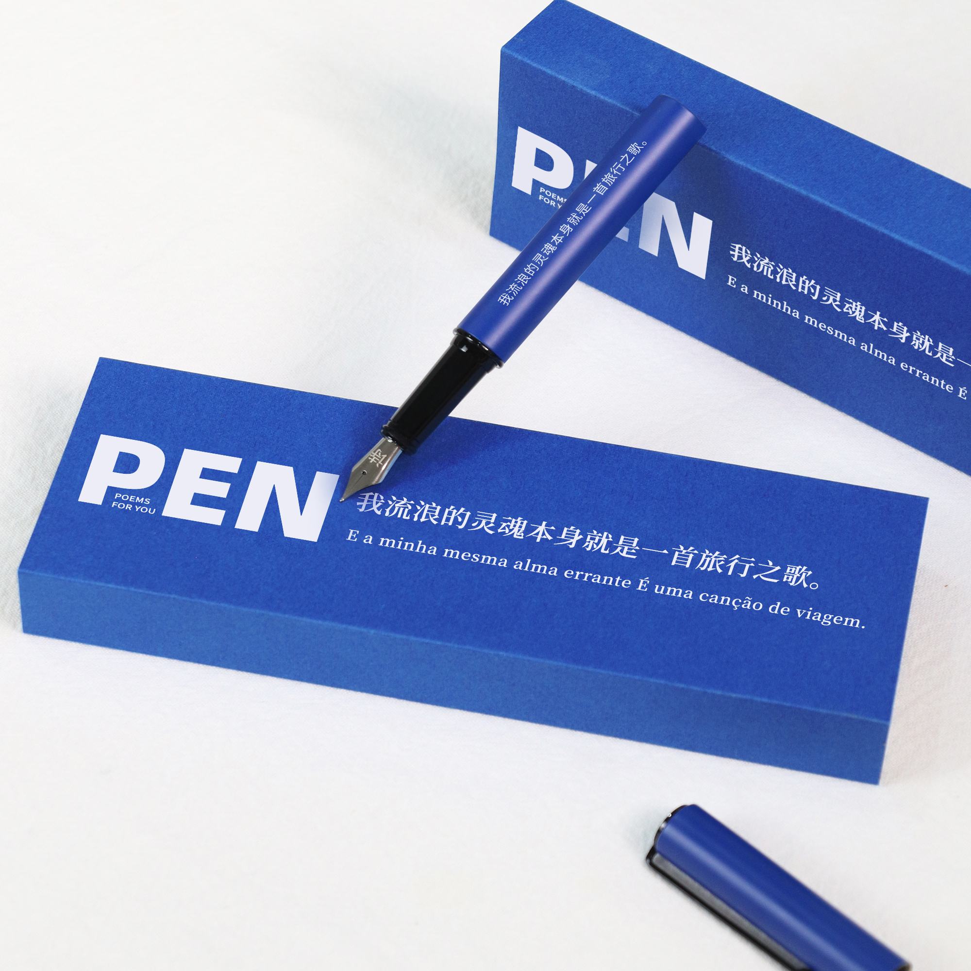克莱因蓝钢笔佩索阿诗歌文艺礼物