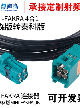 靓声鸟 MINI-FAKRA迷你4合1罗森版转泰科版公母 视频影像线束