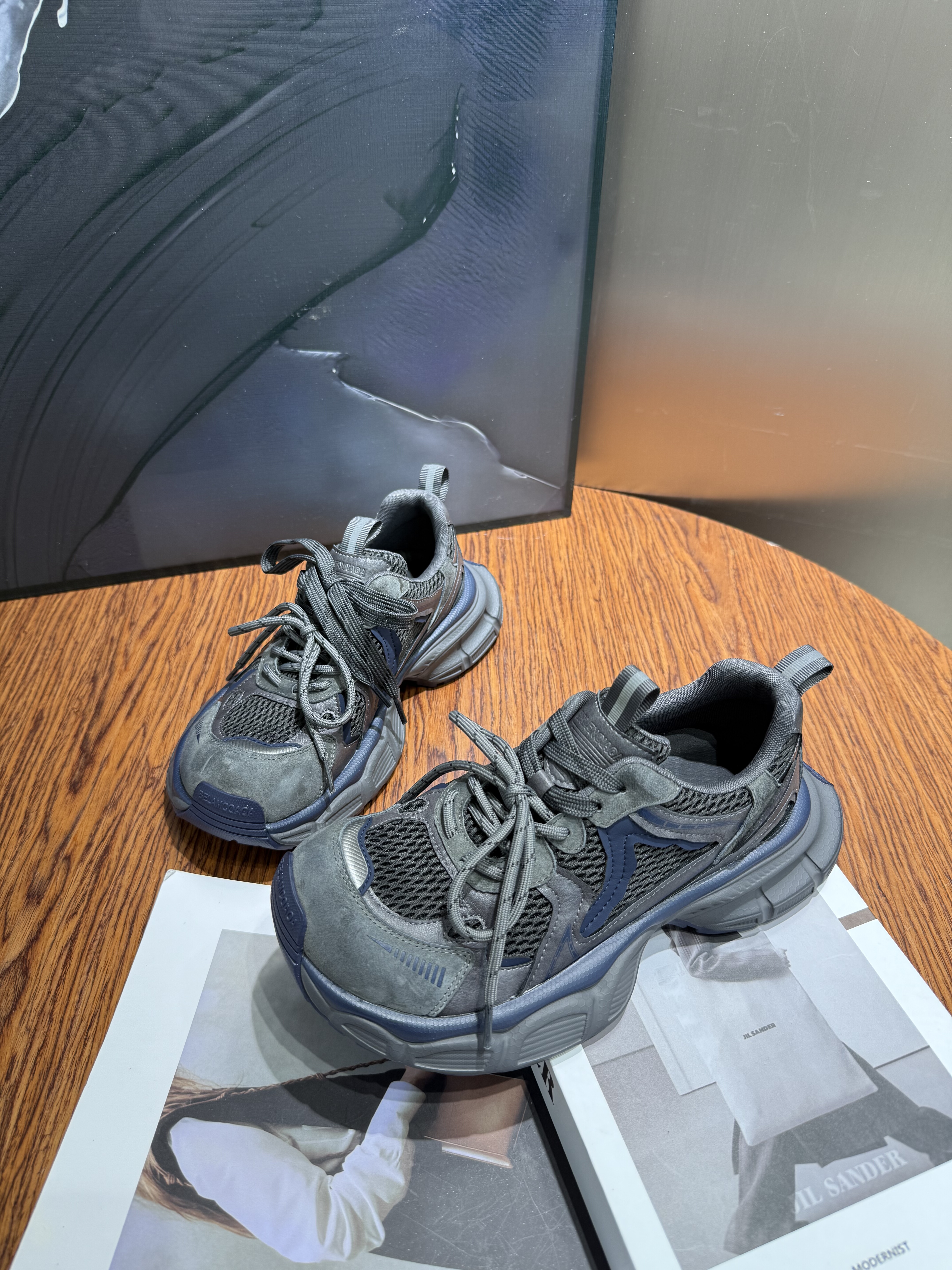 芭慕秀2025秋冬新款厚底增高松糕底时尚女鞋洋气休闲鞋老爹鞋女鞋