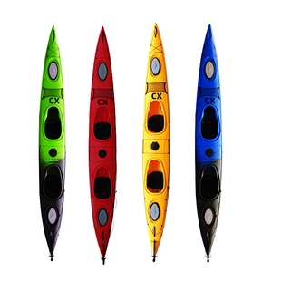 辰星CX580A高档比赛硬艇5米8双人海洋舟加长版更稳定独木舟皮划艇