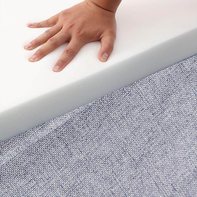 灰色午休垫定制海绵床垫午睡折叠床垫方形海绵块定制海棉裁剪