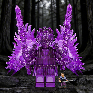 火影忍者巨大体宇智波佐助铠甲完全体须佐能乎拼插套装新品玩具男