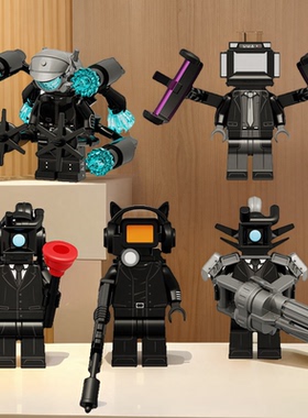 泰坦女激光监控人猫耳加特林摄像人双爪电视人兼容马桶人武装