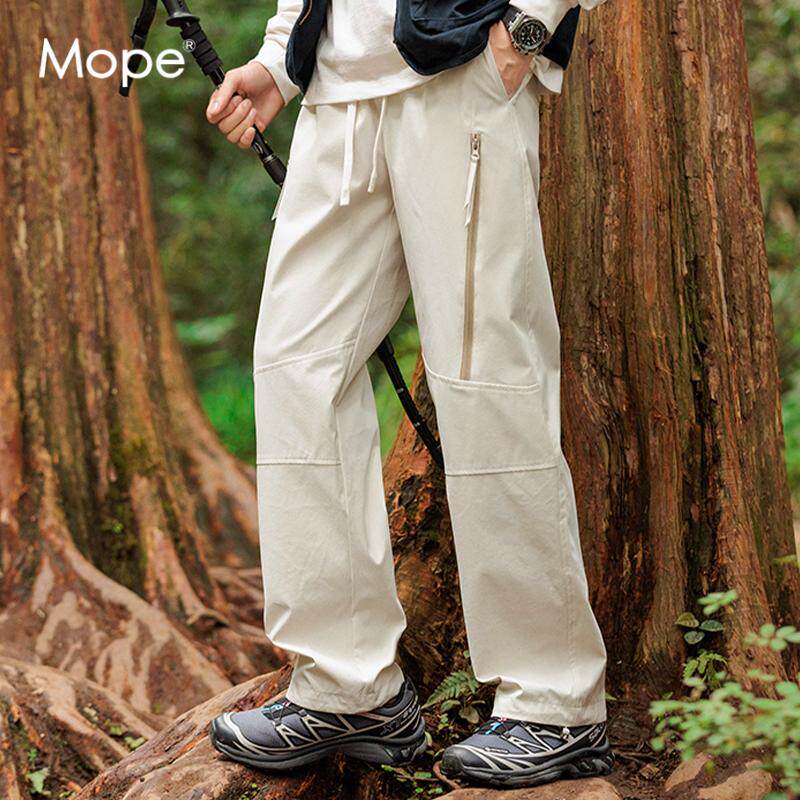 MOPE休时尚潮牌闲裤子男女生户外春季新款美式直筒运动登山裤