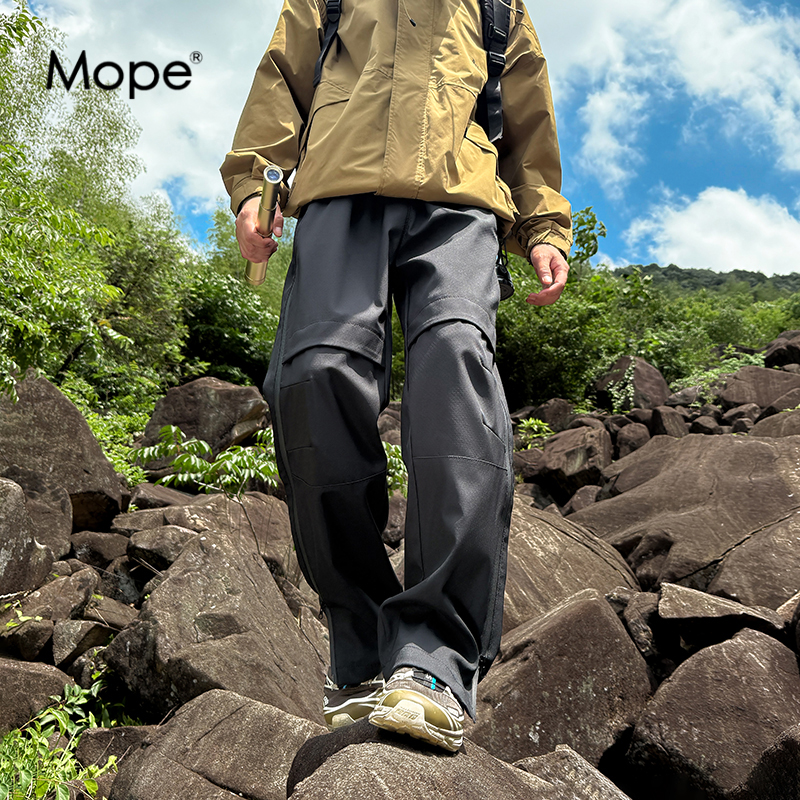 MOPE美式休闲裤子男士秋冬季三防登山工装长裤