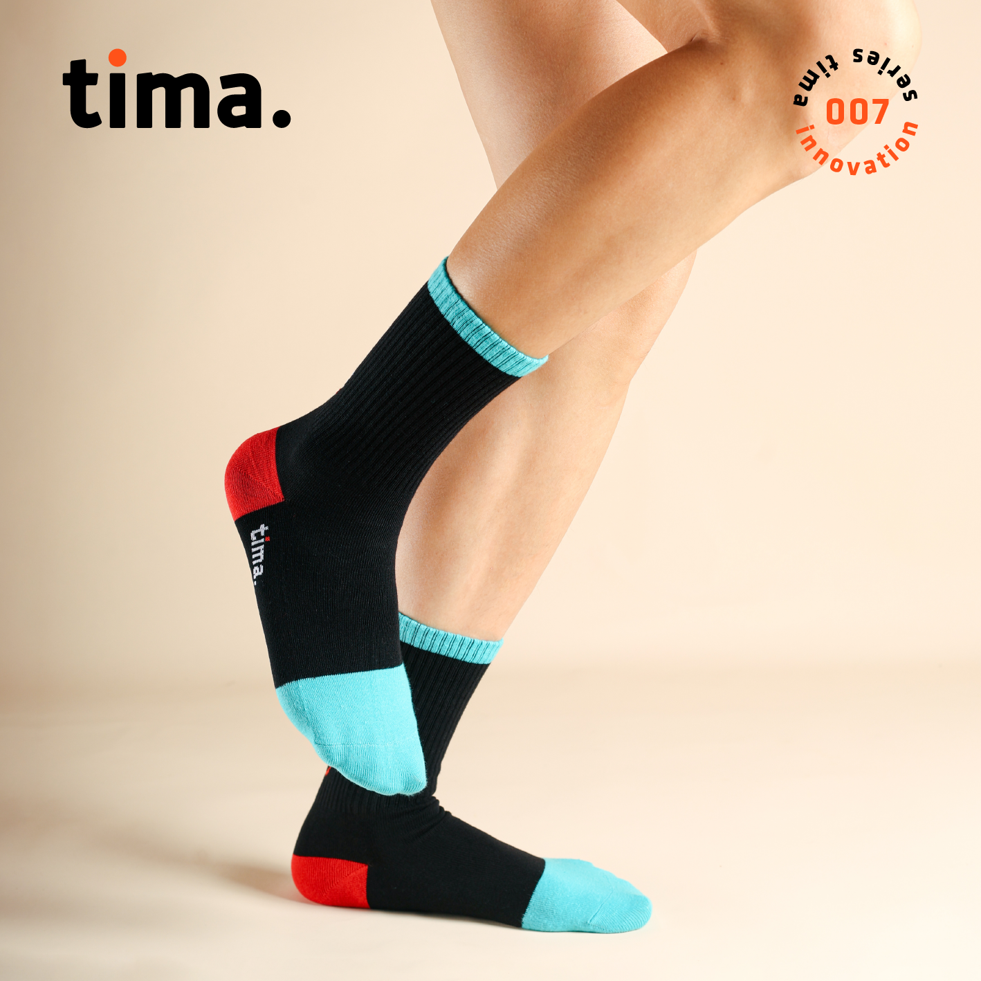 tima商店男女同款袜吸汗舒适中筒