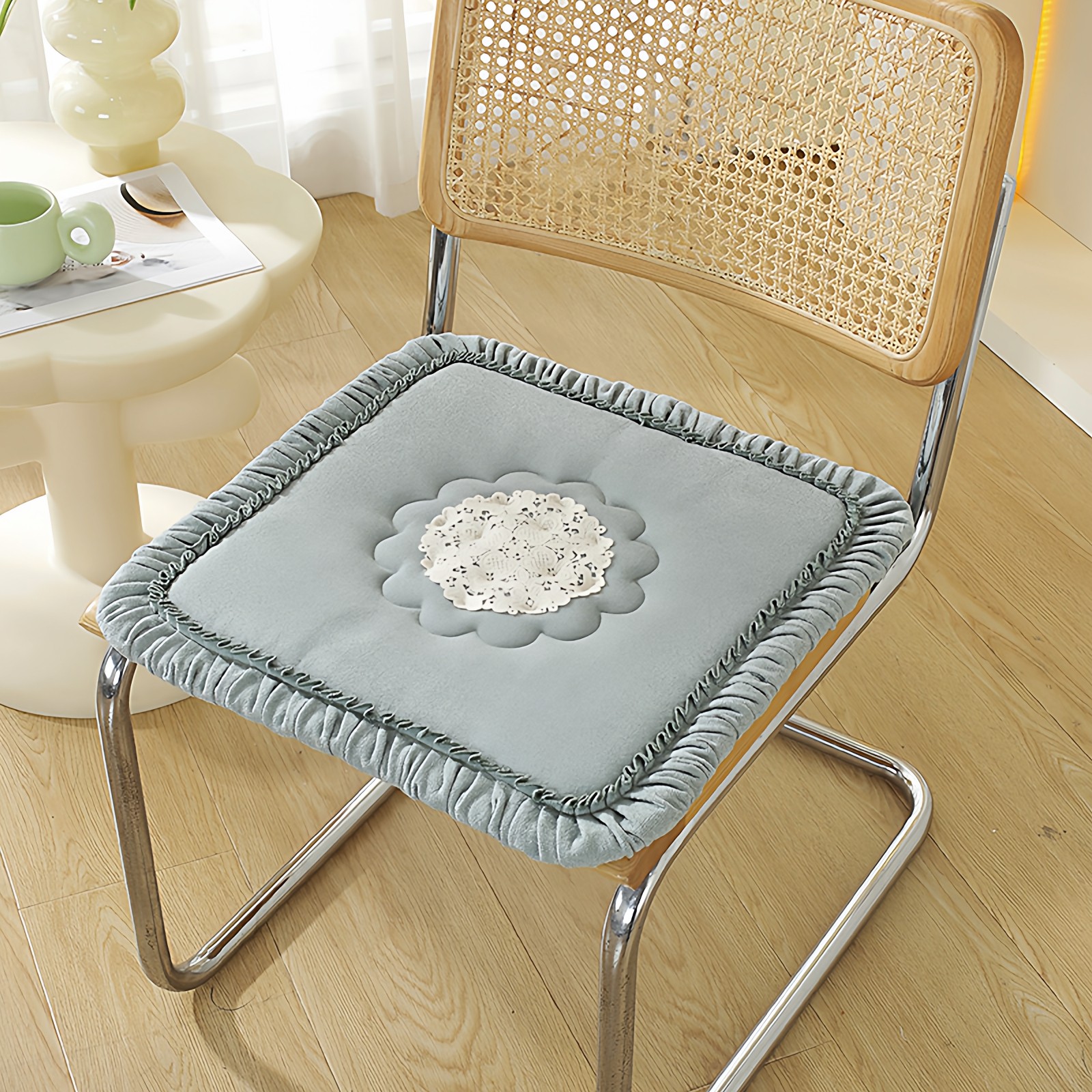 新款韩式纯色椅子坐垫家用餐椅垫椅子垫办公室电脑椅座垫四季通用,居家布艺,椅垫,淘宝优惠券,粉丝福利购,淘宝优惠卷