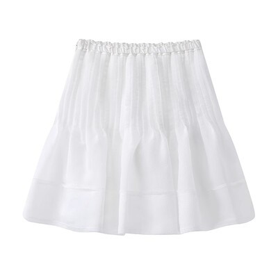 宽松显瘦褶皱松紧腰半身裙女