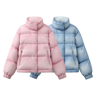 多巴胺立领面包服羽绒服女