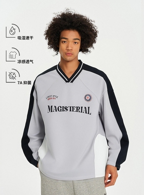 7A抗菌吸湿速干长袖t恤男潮牌户外骑行篮球情侣训练服上衣薄卫衣