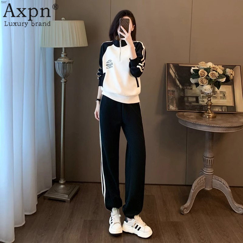 季运动套装女秋2025新款时尚休闲洋气减龄显瘦遮肉高端卫衣两件套