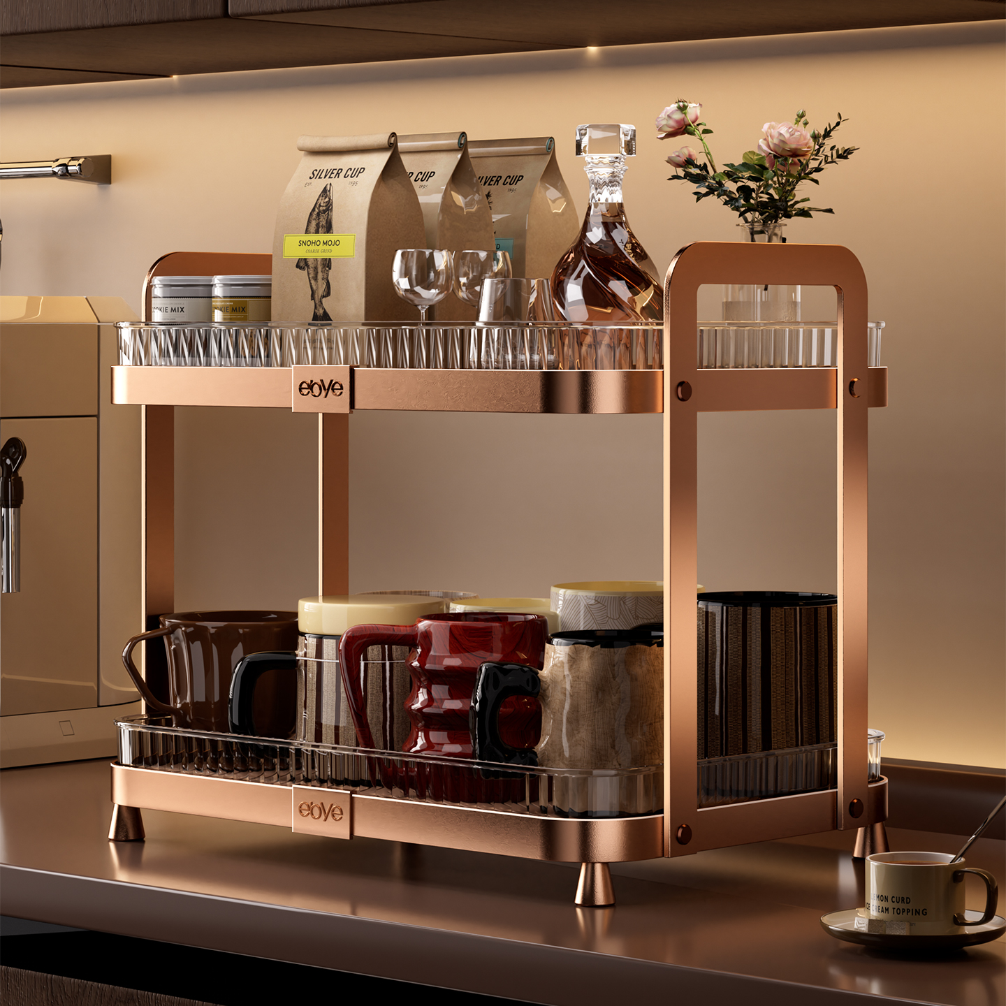 太空铝不生锈沥水杯架