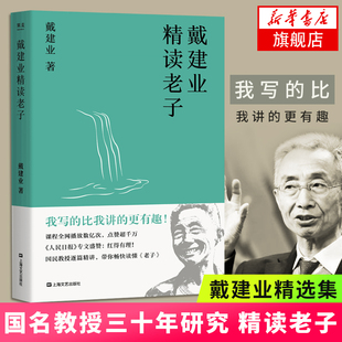 戴建业教授文集现当代文学理论评论与研究 趣味故事集 网红级国民教授30年精研 戴建业精读老子 果麦图书正版 戴建业著