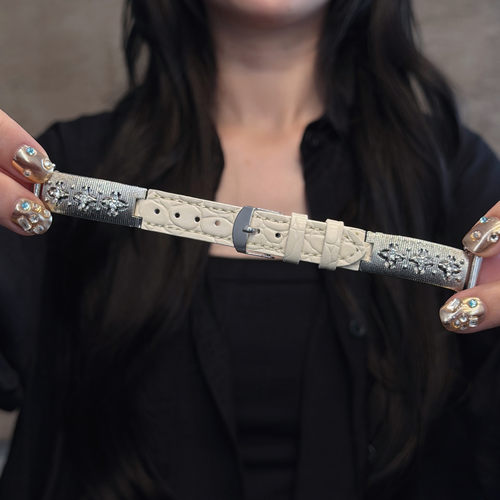 适用华为gt6/5手表带gt4新款手镯式拼皮表带gt5pro皮质watch5表带