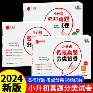 必刷题教师推荐 荣恒小升初名校真题分类试卷2024小升初真题卷语文数学英语人教版 六年级下升学考试系统总复习资料辅导书苏教版